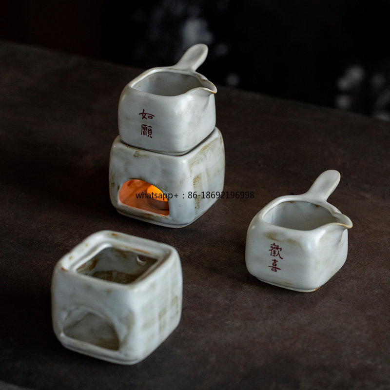 Candle Making And Perfume - 炉 キャンドル作り用加熱器 セラミックティーポット シーベース小型ストーブ 保温器具 香水器