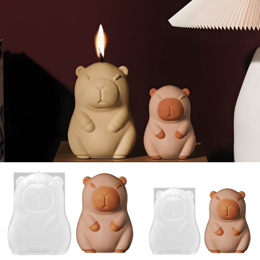 立ちカピバラ香りキャンドルシリコーン型 3D 動物樹脂石膏作 - Candle Making Ingredients のレビューと価格