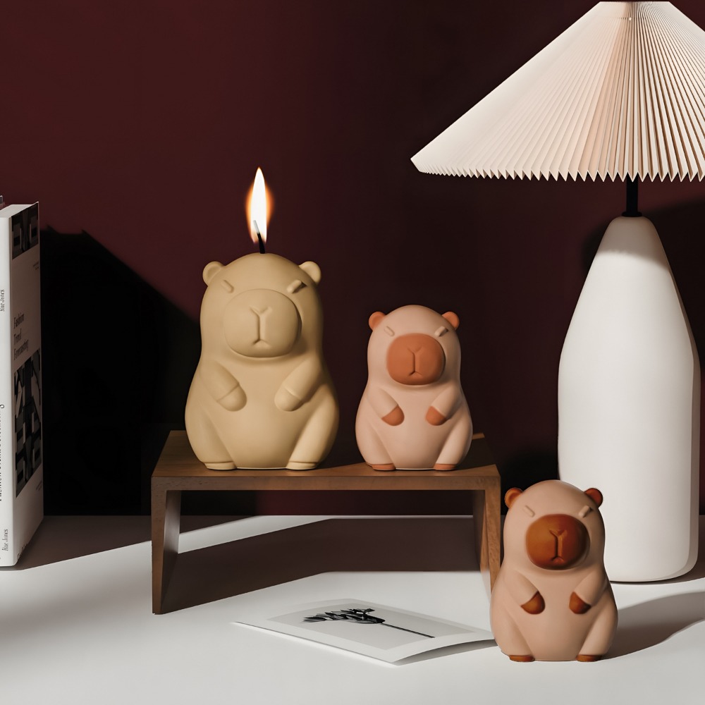 立ちカピバラ香りキャンドルシリコーン型 3D 動物樹脂石膏作 - Candle Making Ingredients のレビューと価格