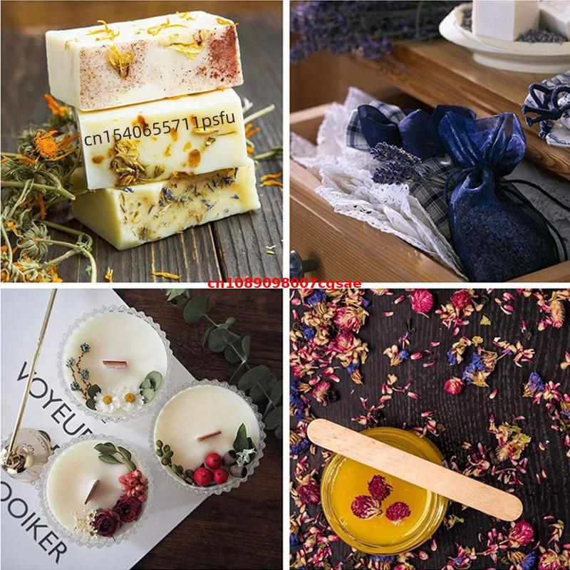 5種類の高品質ミックスドライフラワー素材 天然バラのつぼみ  - Candle Making And Perfume のレビューと価格