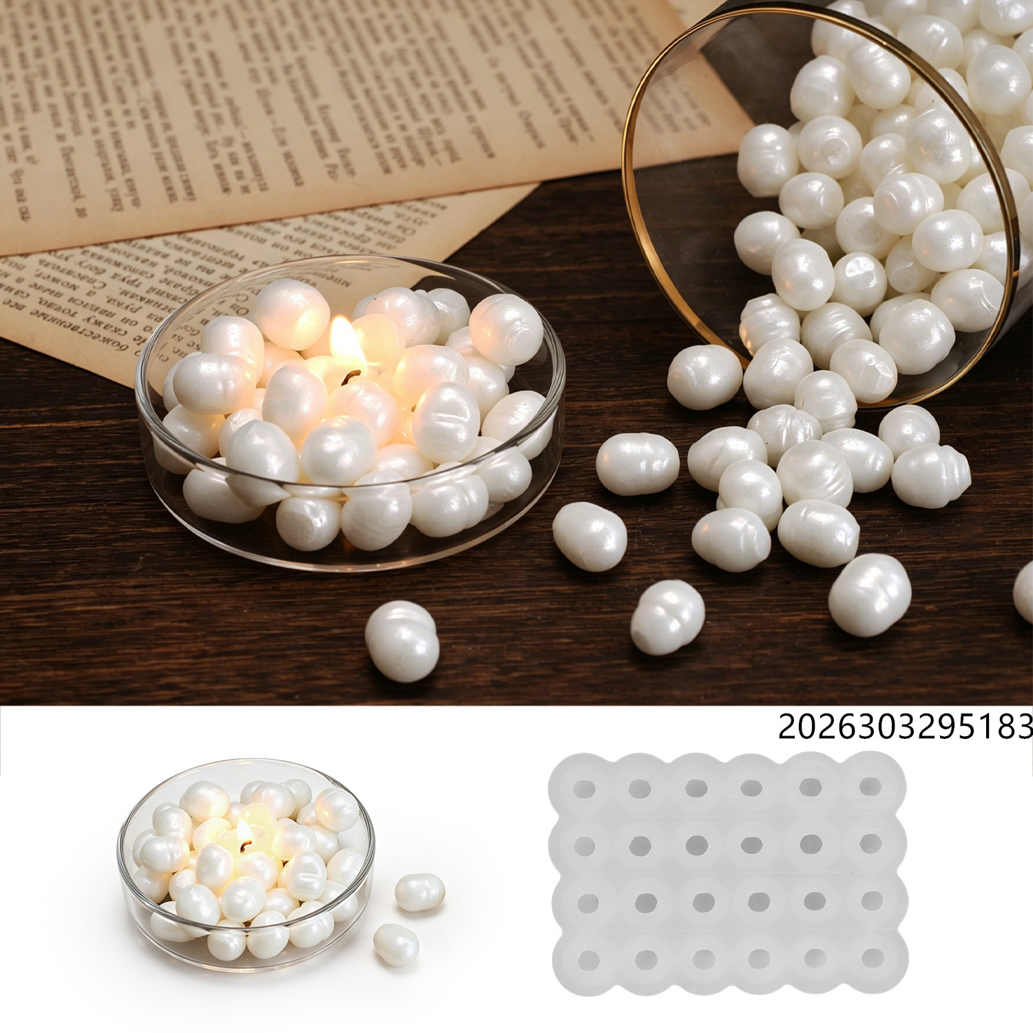 ヒーリングオーシャンパールミラーワックスメルトモールド、香り - Candle Making Wax Melter のレビューと価格
