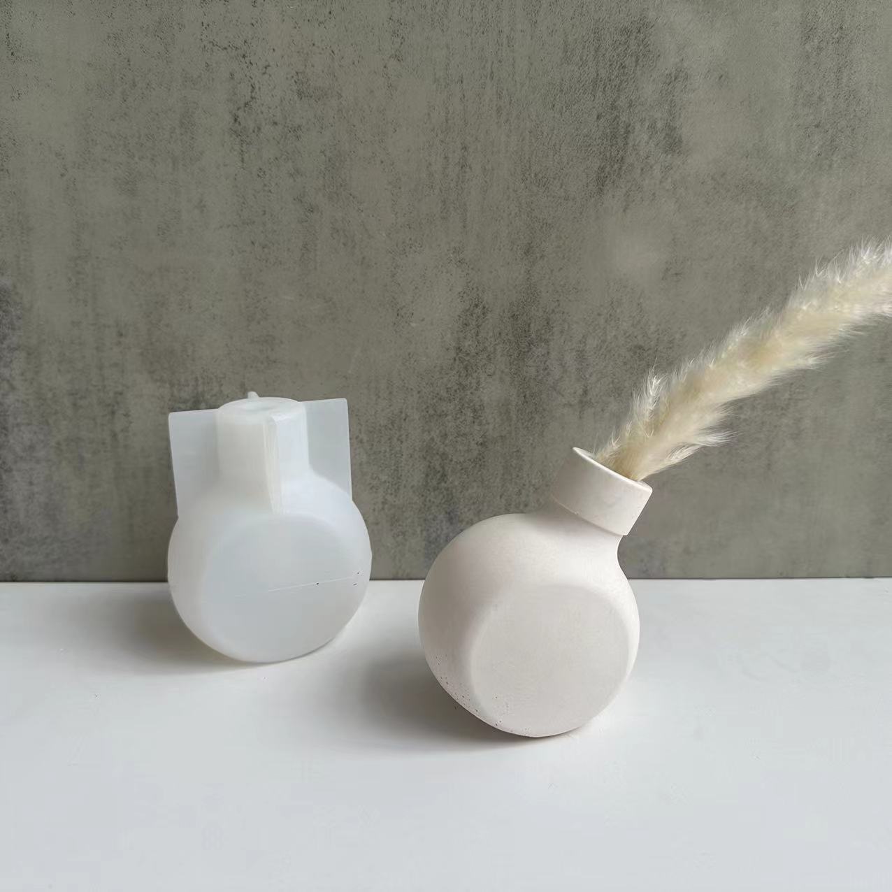 香水ボトル花瓶用シリコンモールドエポキシ樹脂、石膏、コンクリ - Candle Making And Perfume のレビューと価格