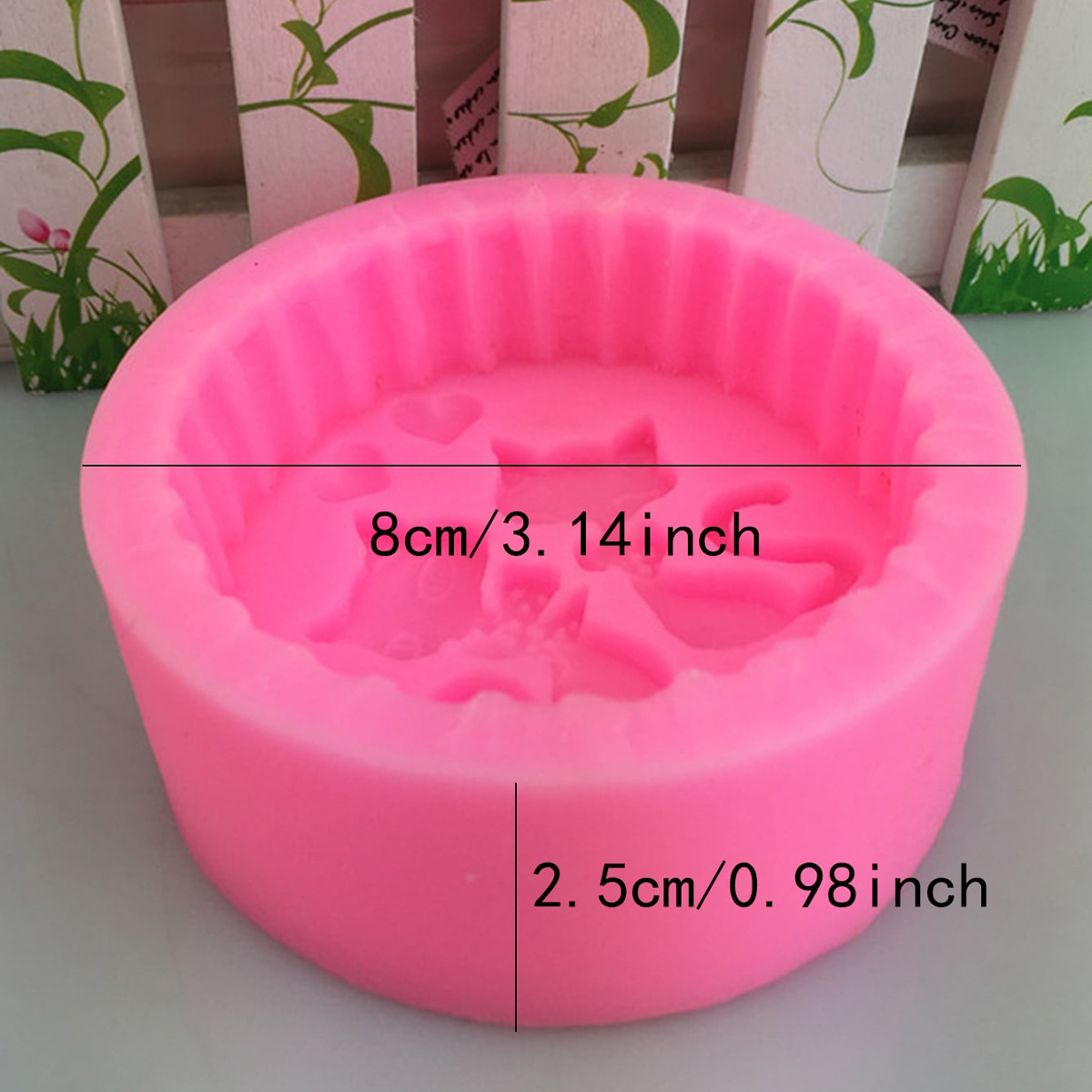 1ピースシリコン製猫型石鹸型 - 丸型DIYキャンドル作成型 - Candle Making Ingredients のレビューと価格