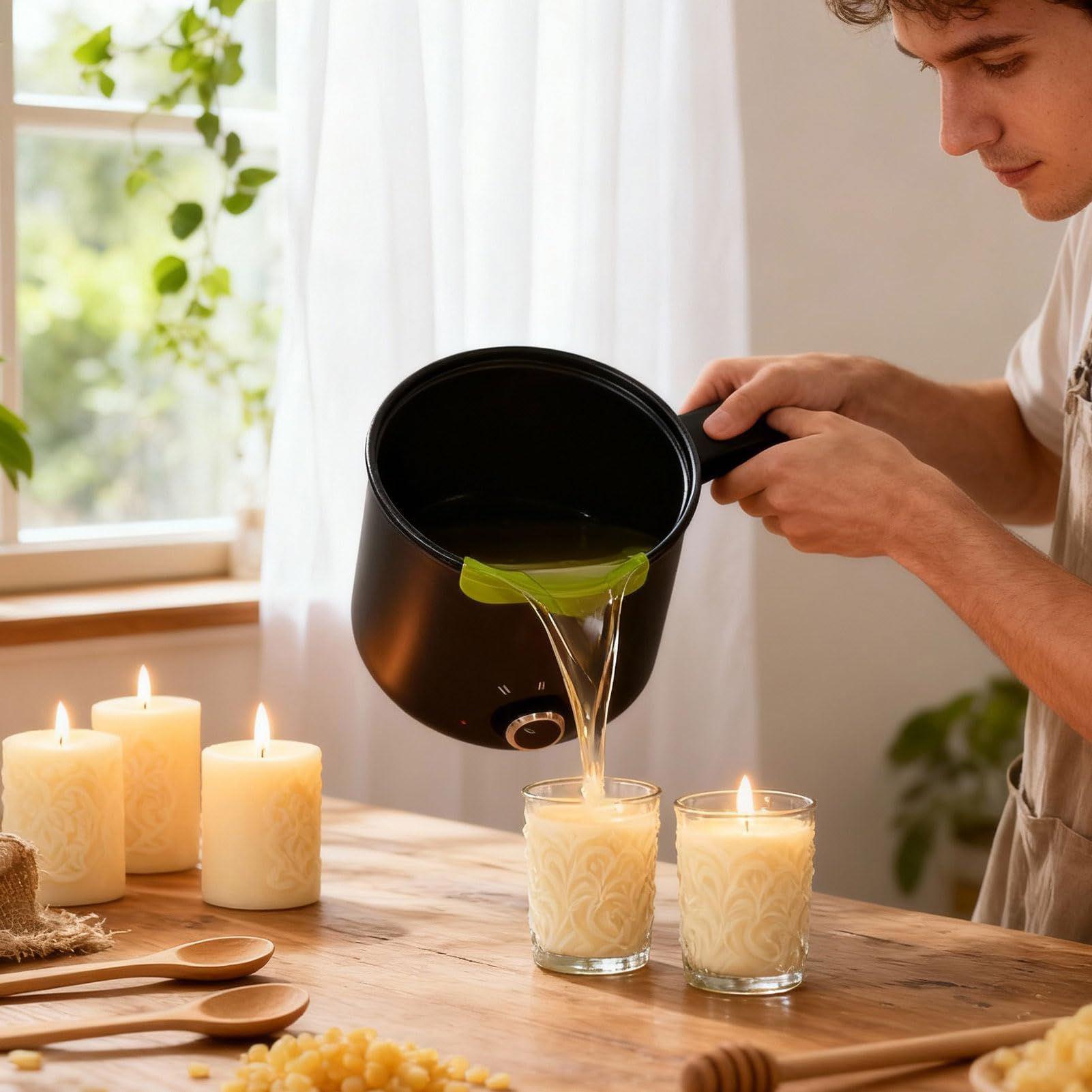 キャンドルワックス溶解ポット 1.5L 大型ステンレス製電気 - Candle Making Wax Melter のレビューと価格