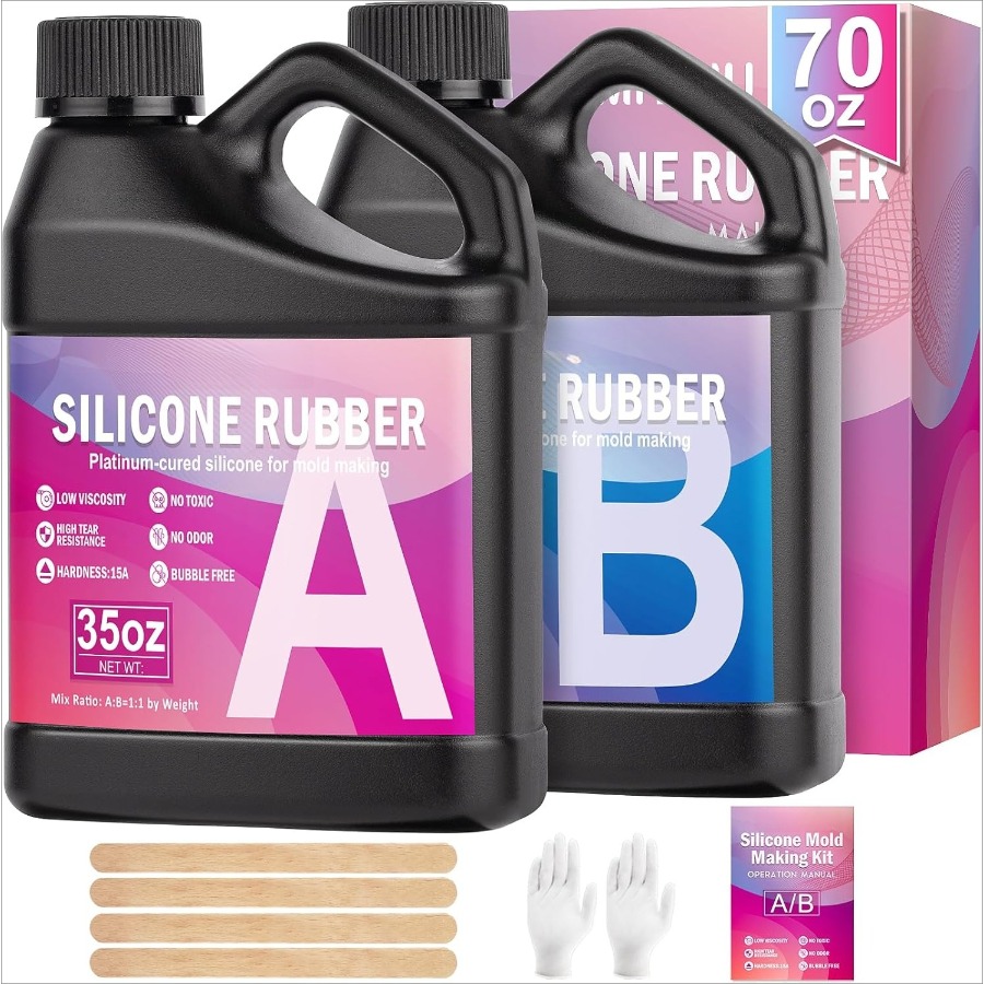 シリコンモールド作成キット、38.8オンス 15A弾性液体シ - Candle Making Ingredients のレビューと価格