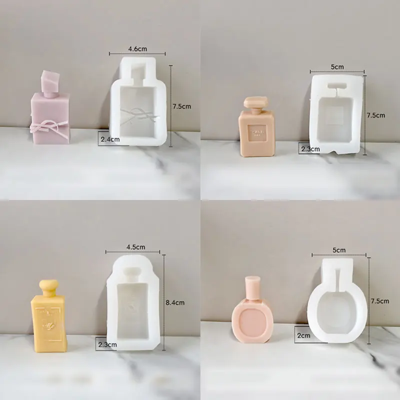 2 個ファッション香水ボトルシリコーンケーキ型チョコレートム - Candle Making And Perfume のレビューと価格