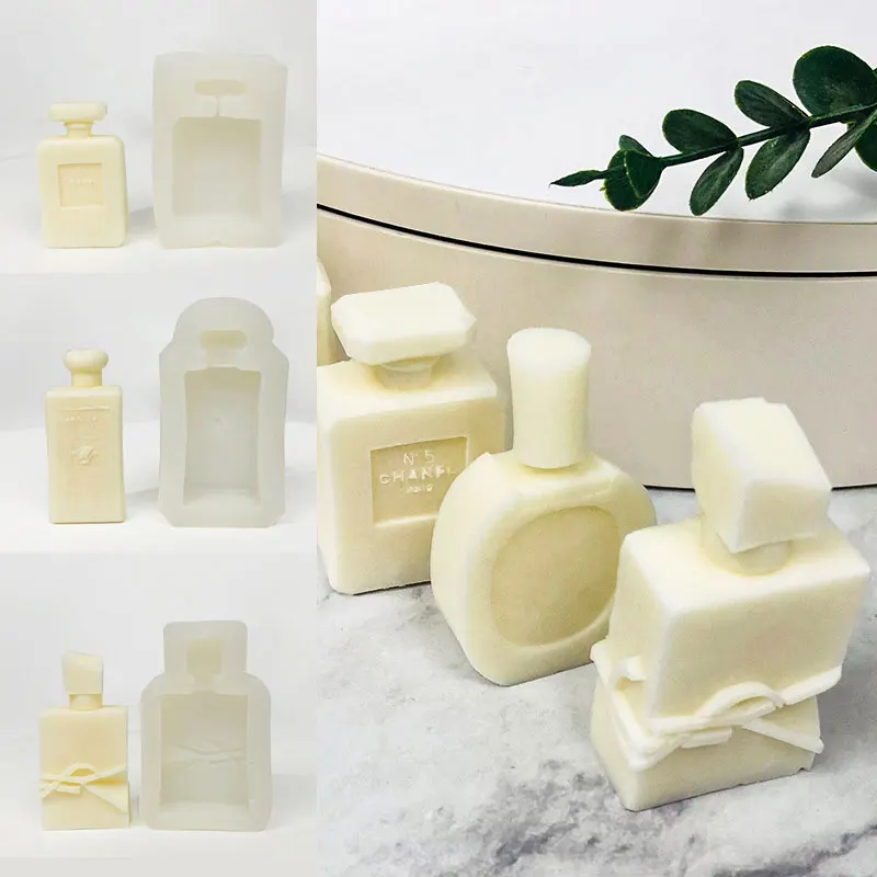 2 個ファッション香水ボトルシリコーンケーキ型チョコレートム - Candle Making And Perfume のレビューと価格