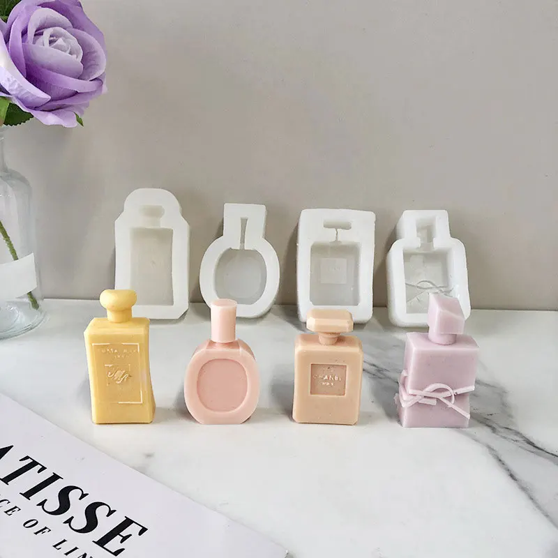 2 個ファッション香水ボトルシリコーンケーキ型チョコレートム - Candle Making And Perfume のレビューと価格